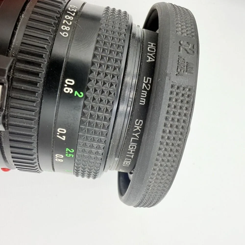 Petri FT II 35mm SLR Camera Kit CANON FD Lens 55mm f/1.8 Flash Case Key